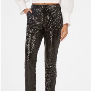 Black Sequin Trousers